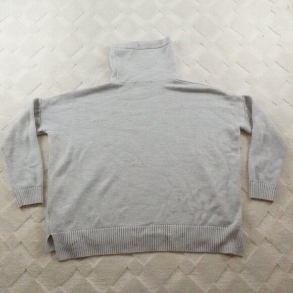 Icebreaker Merino Nova Cowl Neck Sweater Womens Small Gray Wool/Lyocell - Picture 9 of 10